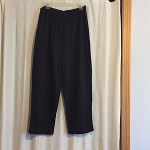 Pull on black slacks, labelled petite. NWOT